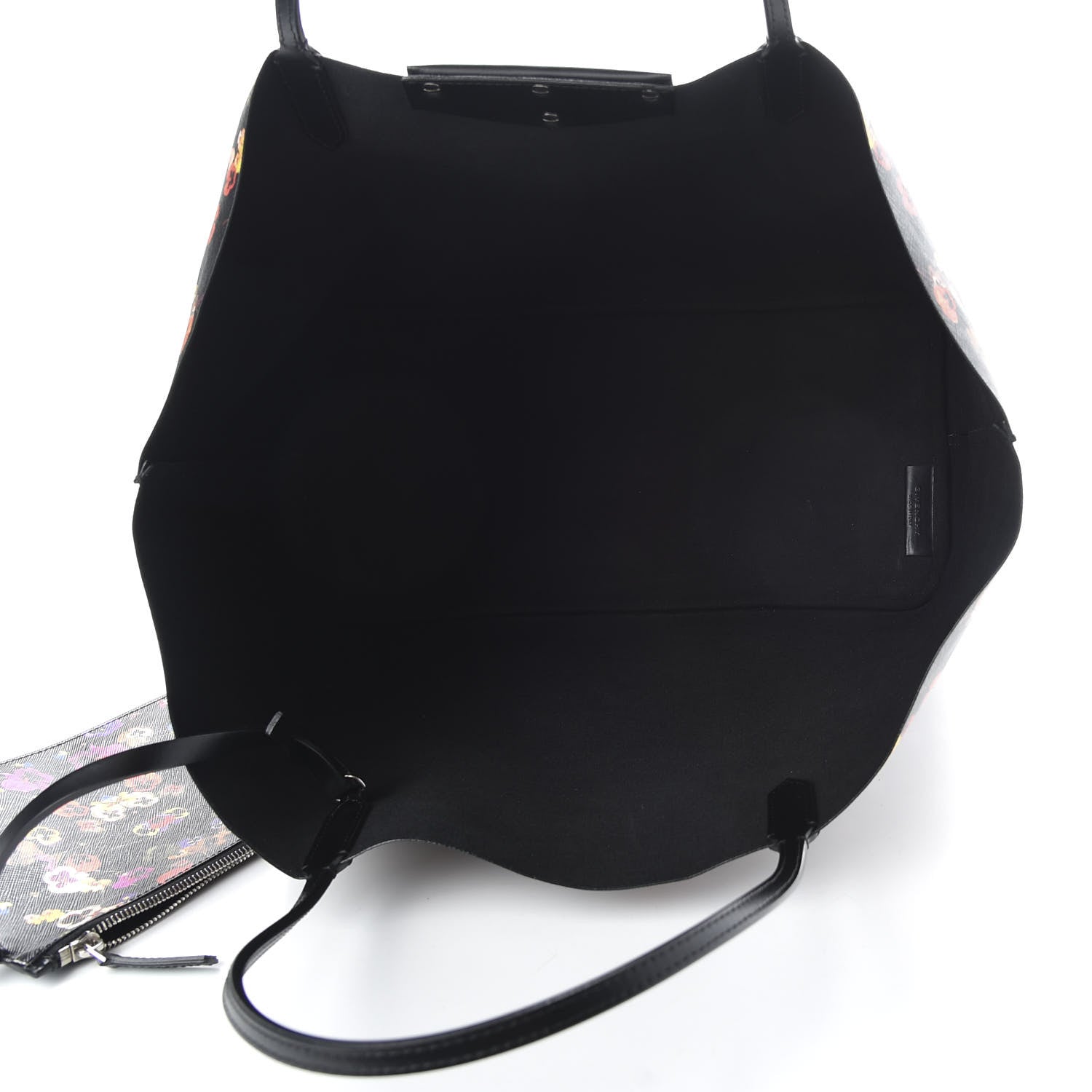 Givenchy Coated Canvas Pansy Print Large Antigona Tote Black 6 of 10