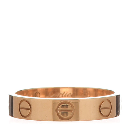 Cartier 18K Yellow Gold 3.5mm LOVE Wedding Band Ring 50 5.25 1 of 8