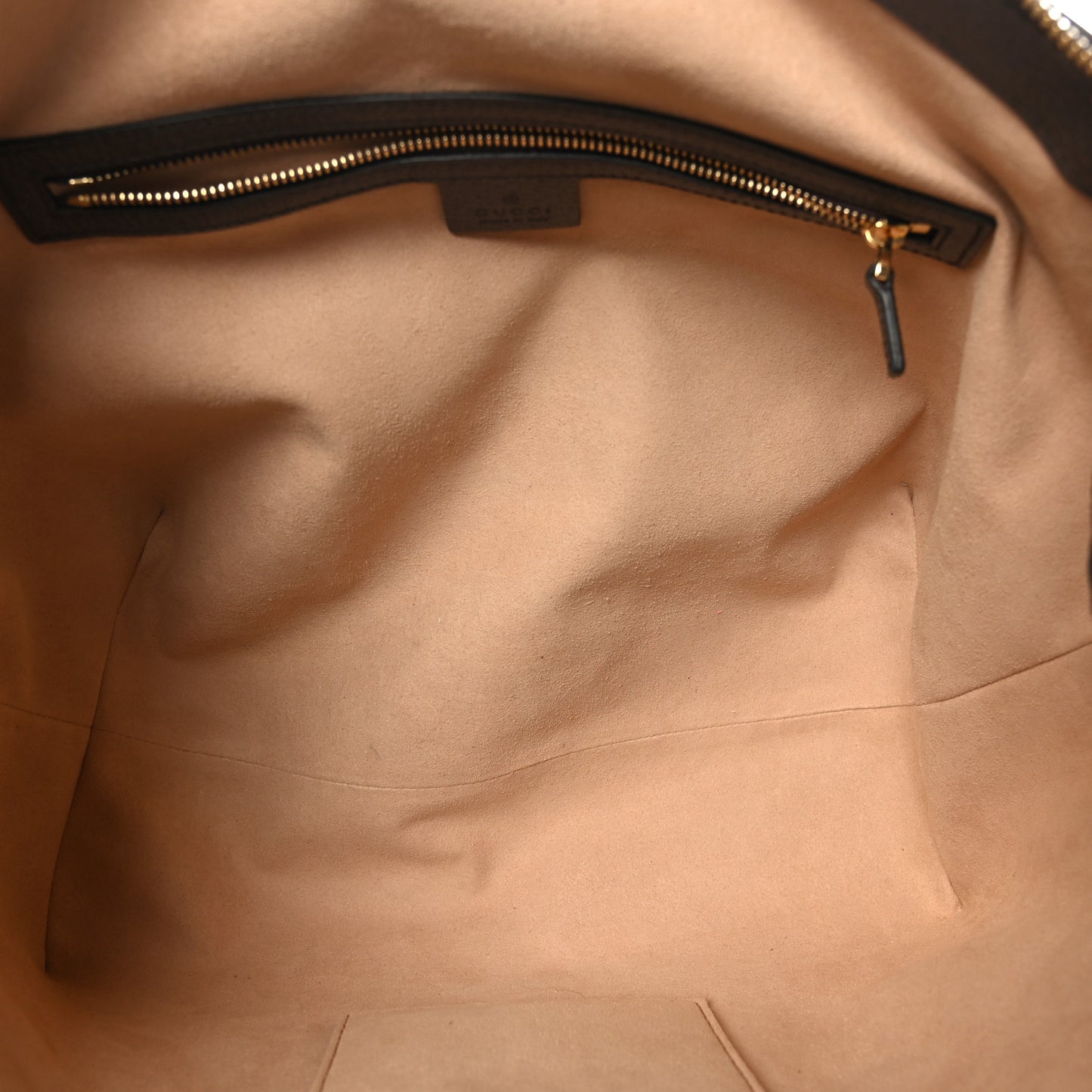 GG Supreme Monogram Web Medium Ophidia Tote Bag Brown