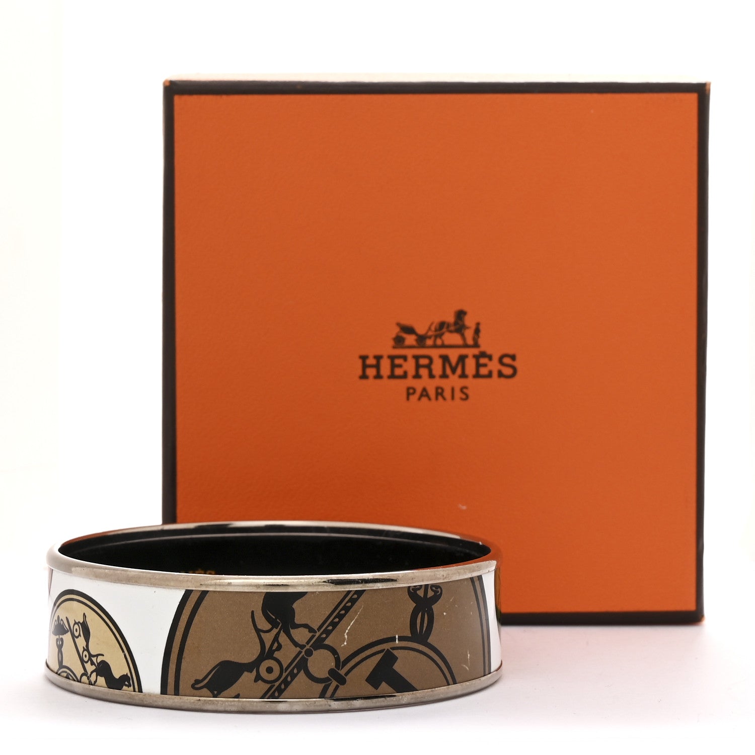 Hermes Enamel Printed Confettis D'Ex Libris Medium Bracelet 65 Multicolor 6 of 6
