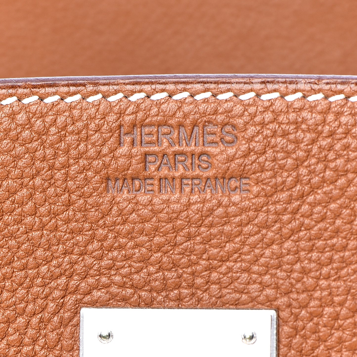 Natural Barenia Faubourg Birkin 35 Fauve