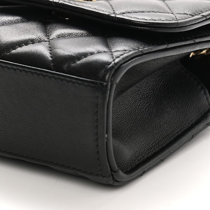 Chanel Lambskin Quilted Mini Trendy CC Chain Wallet Black 10 of 10