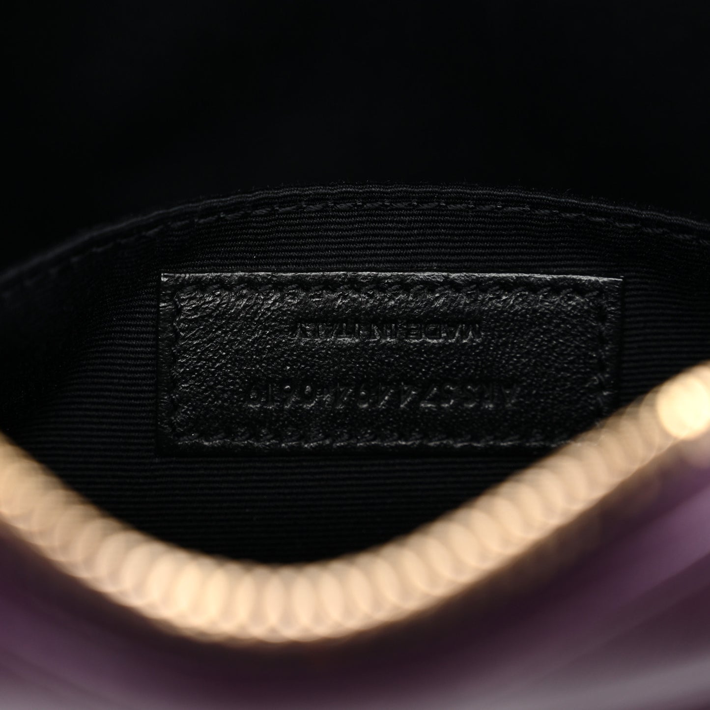 Calfskin Matelasse Monogram Lou Camera Bag Purple