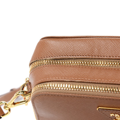 Prada Saffiano Mini Double Zip Shoulder Bag 10 of 14