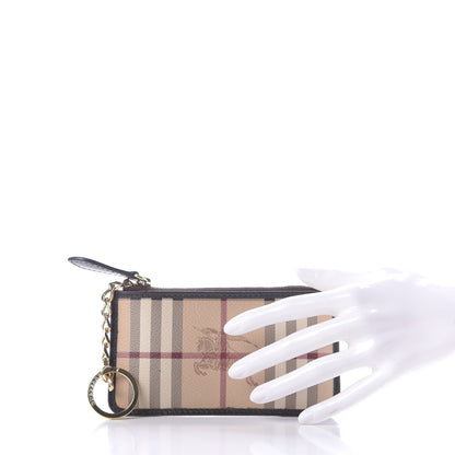 Burberry Haymarket Check Lindal Coin Case Chocolate 2 of 8
