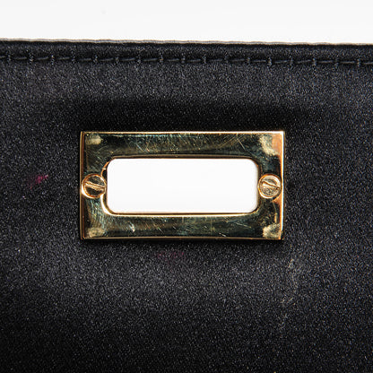 Chanel Satin Mademoiselle Flap Bag Black 7 of 9