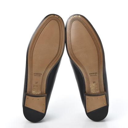 Gucci Lambskin Womens Brixton Horsebit Loafers 37 Black 5 of 11