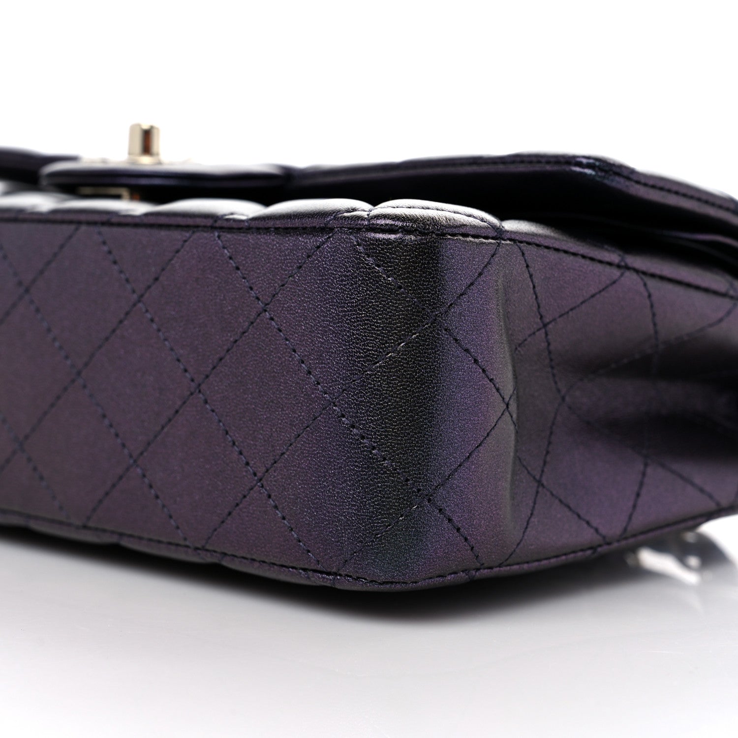 Chanel Iridescent Lambskin Quilted Medium Double Flap Black 9 of 9