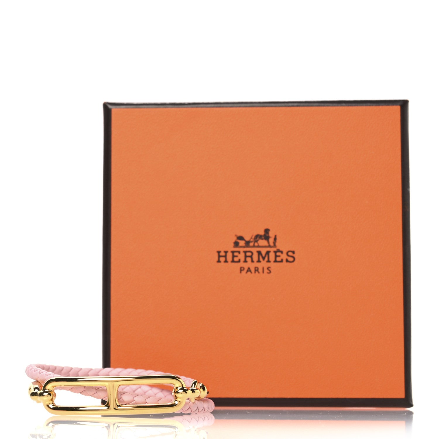 Hermes Swift Roulis Double Tour Bracelet Rose Sakura 5 of 5