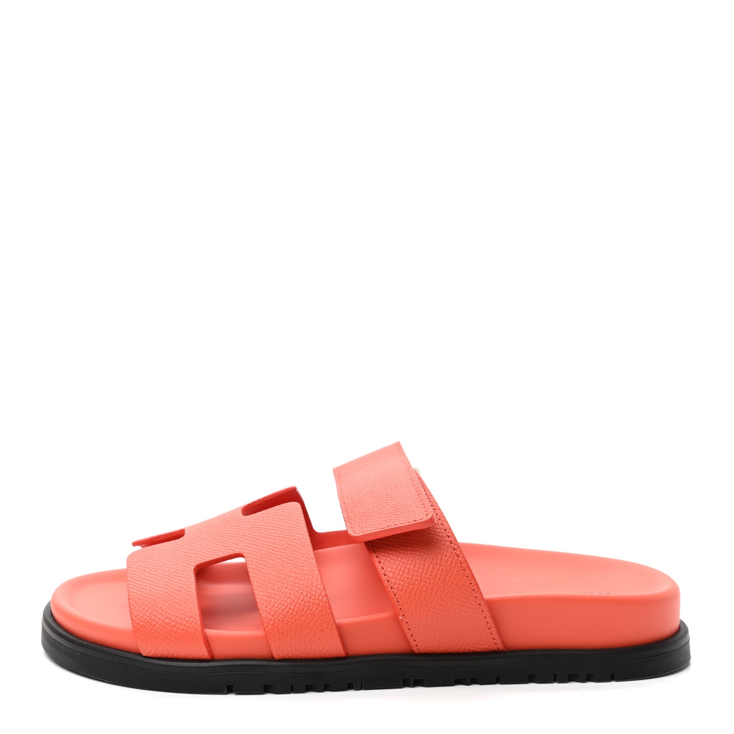 Hermes Epsom Womens Chypre Sandals 37 Rose Sorbert 1 of 8