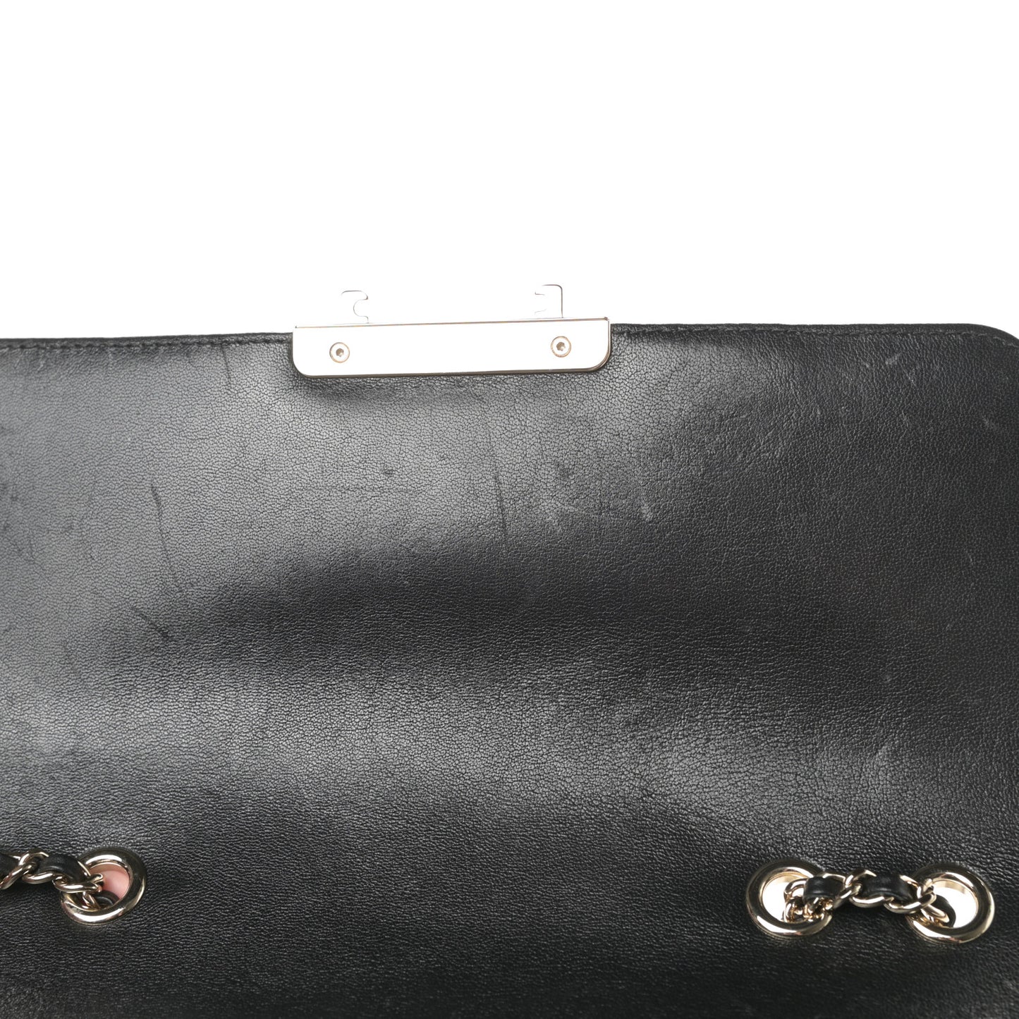Sheepskin Quilted Beauty Lock Flap Black
