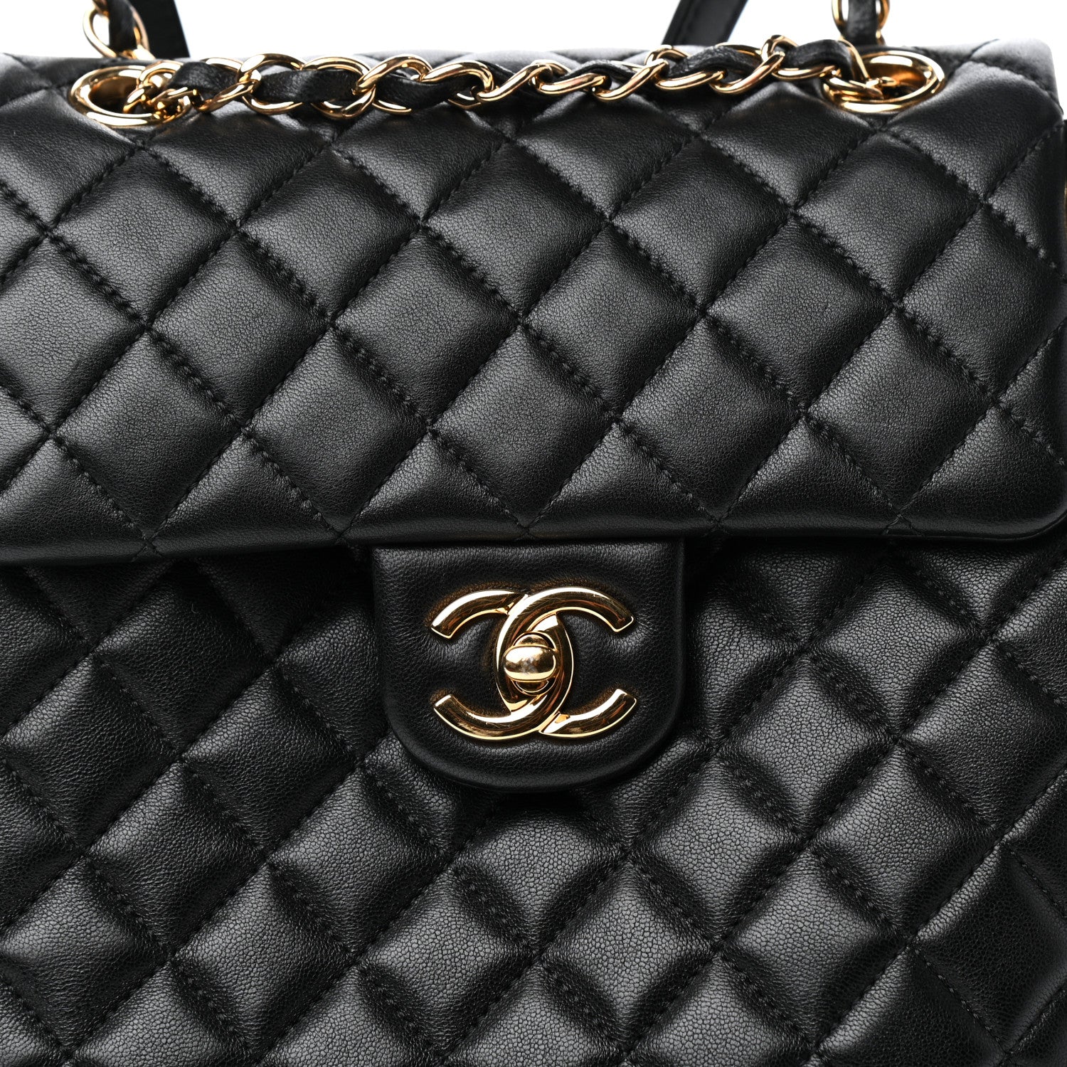 Chanel Calfskin Quilted Small Urban Spirit Backpack Black 10 of 11
