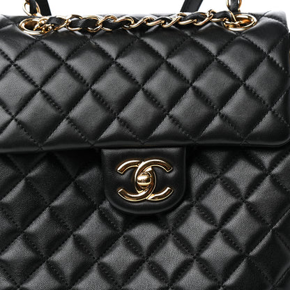 Chanel Calfskin Quilted Small Urban Spirit Backpack Black 10 of 11