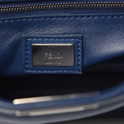Fendi Nappa Mini Peekaboo Iconic Satchel True Blue 7 of 12