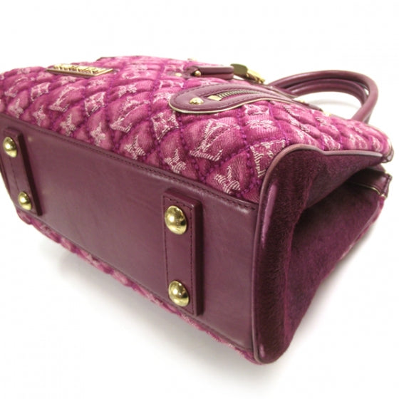 Louis Vuitton Monogram Quilted Denim Linda Fuchsia LTD ED 5 of 10