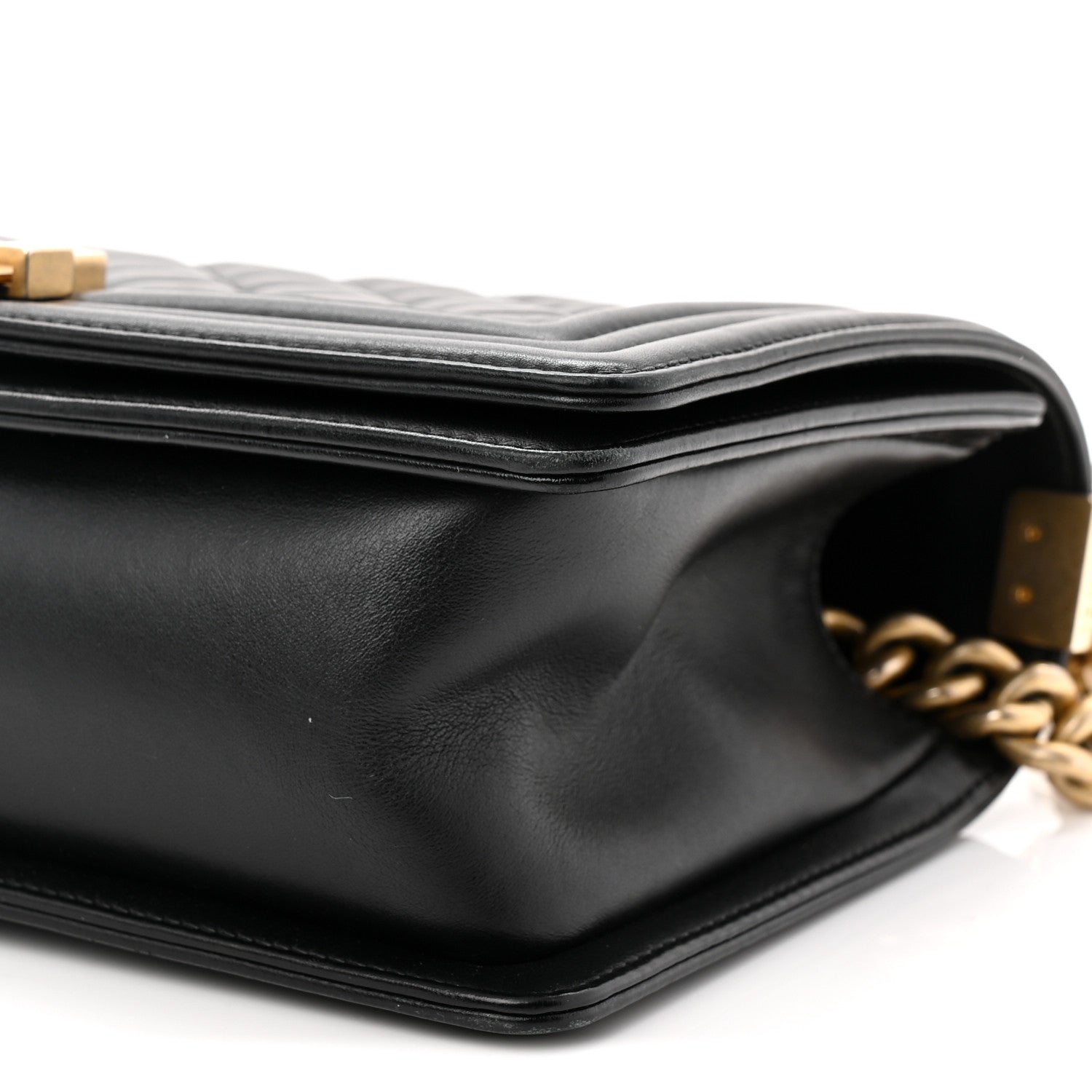 Chanel Lambskin Quilted Medium Boy Flap Black 10 of 11