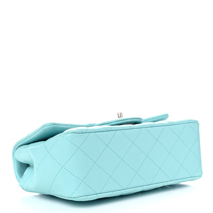 Chanel Lambskin Quilted Mini Rectangular Flap Light Blue 4 of 12