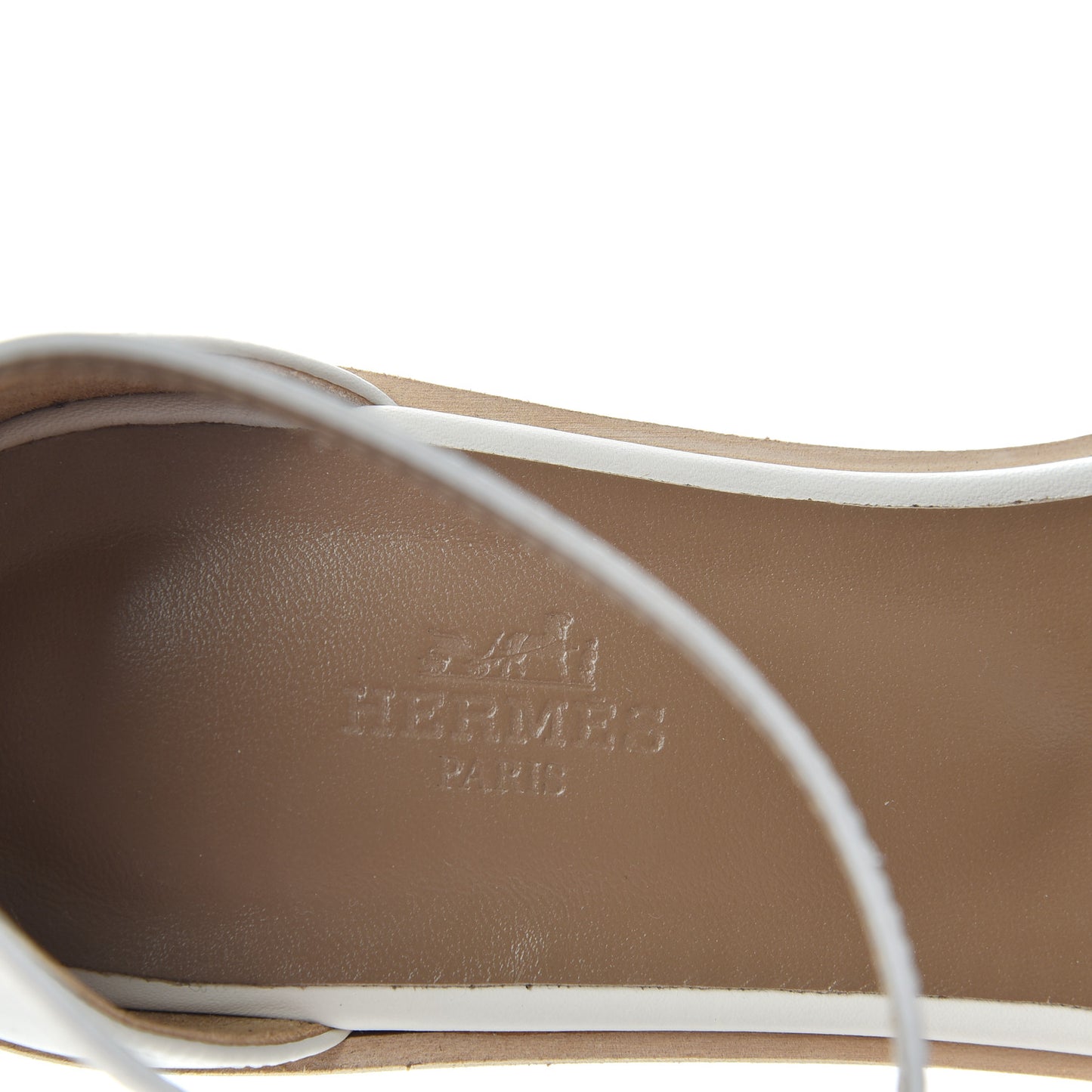 Calfskin Santorini Sandals 39 White