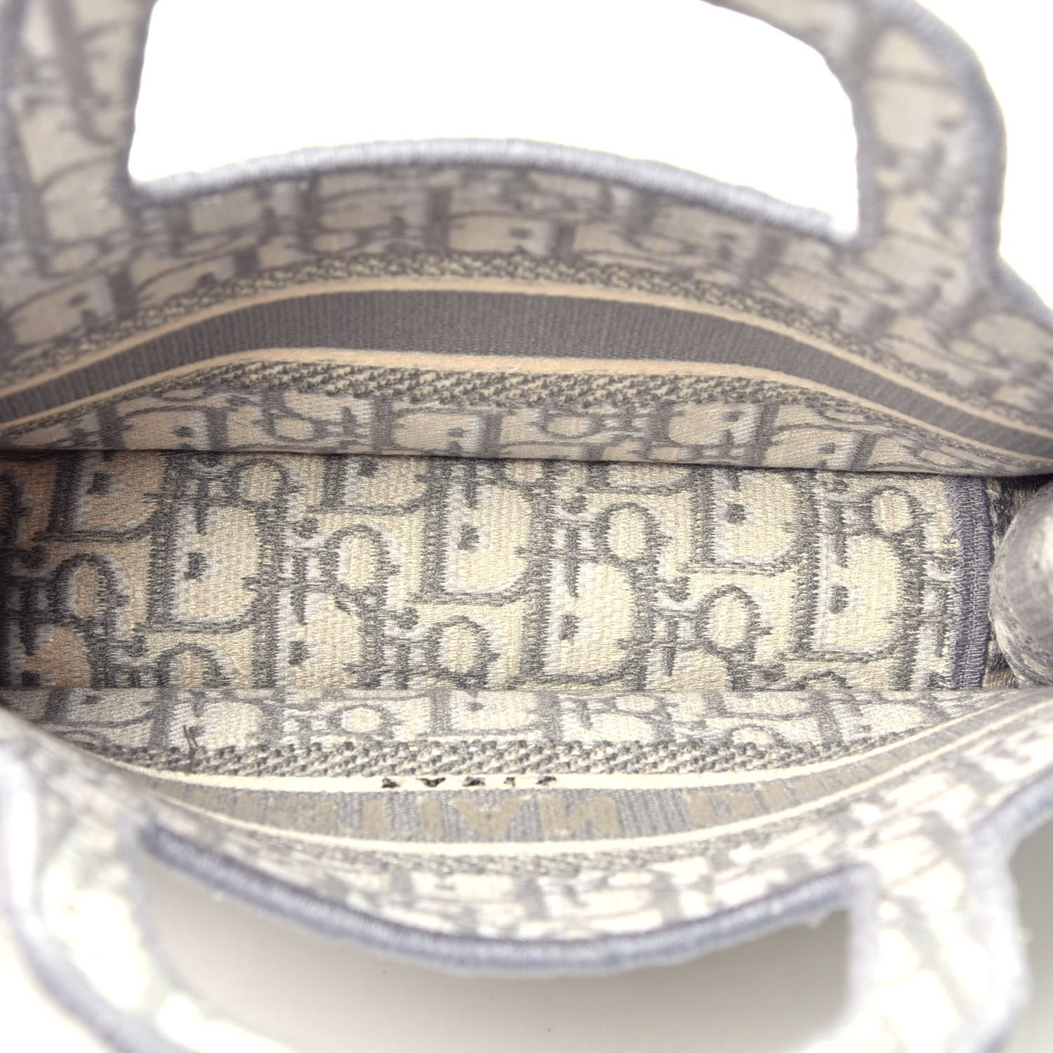 Christian Dior Oblique Mini Book Tote Grey Multicolor 5 of 9