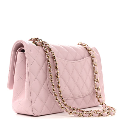 Chanel Caviar Quilted Medium Double Flap Light Pink 3 of 13