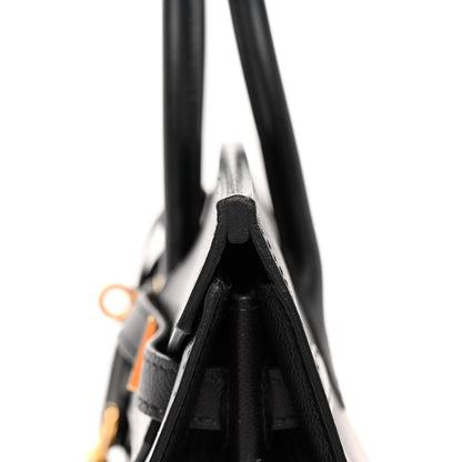 Hermes Madame Calfskin Birkin Sellier 25 Black 13 of 15