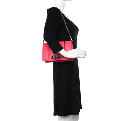 Alexander McQueen Calfskin Small Slash Bag Fuscia Lipstick 2 of 10