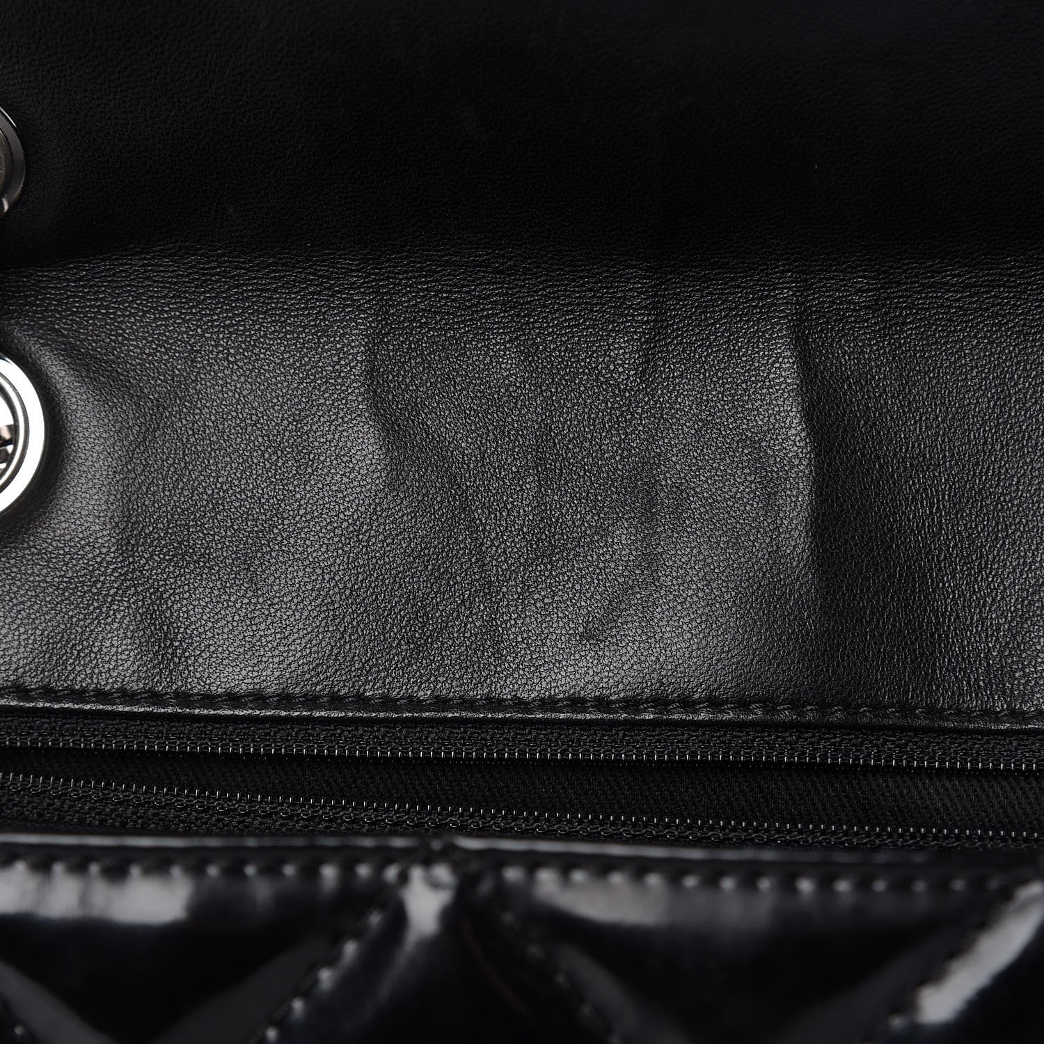 Chanel Vinyl Quilted In the Business Flap Bag Black 8 of 17