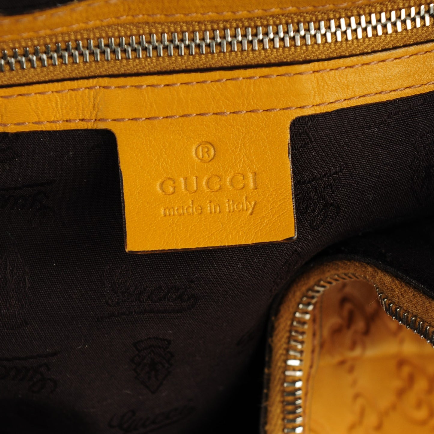 Guccissima Icon Bit Shoulder Bag Marigold