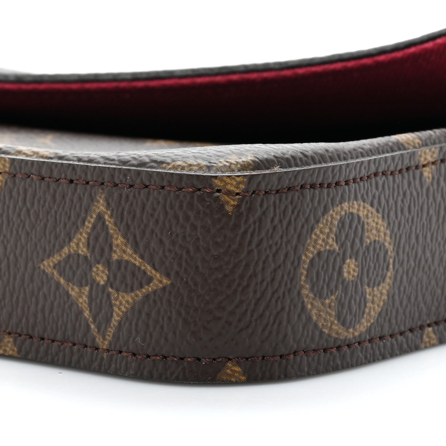 Monogram Pochette Felicie Chain Wallet Fuchsia