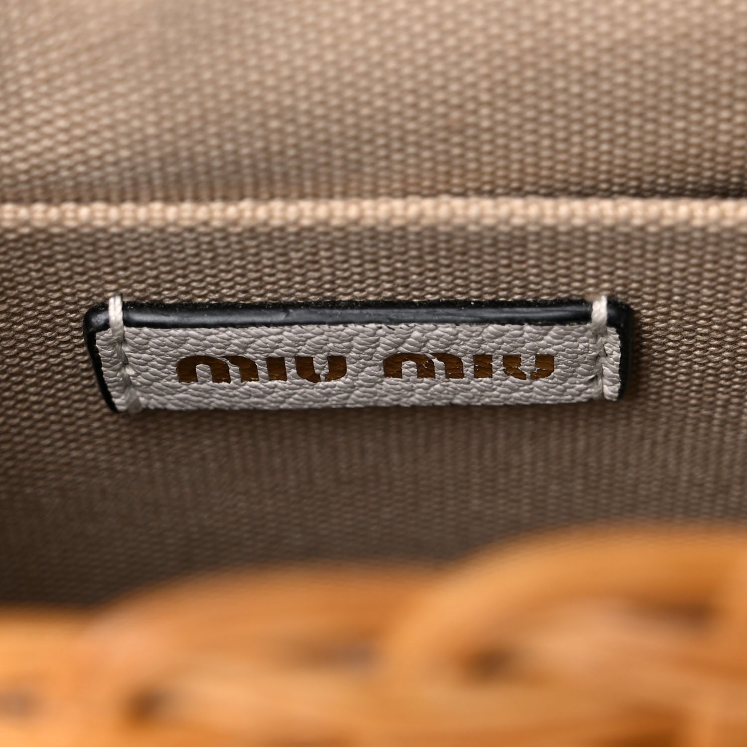 Miu Miu City Calfskin Wicker Midollino Bag White 6 of 12