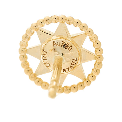 Christian Dior 18K Yellow Gold Diamond Small Rose Des Vents Single Earring 4 of 5
