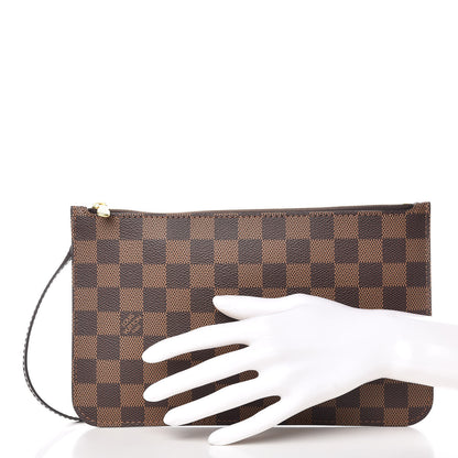 Louis Vuitton Damier Ebene Neverfull MM GM Pochette 2 of 8