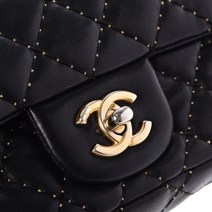 Chanel Lambskin Quilted Extra Mini Studded Flap Black 8 of 8