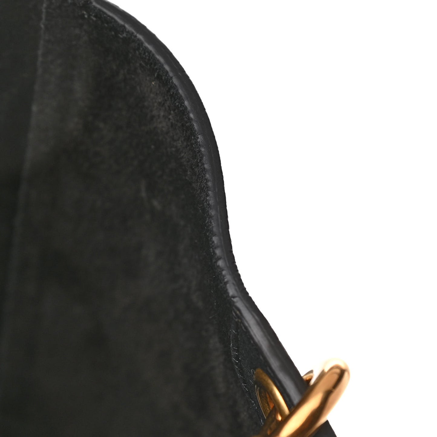 Soft Grained Calfskin Sangle Bucket Bag Black