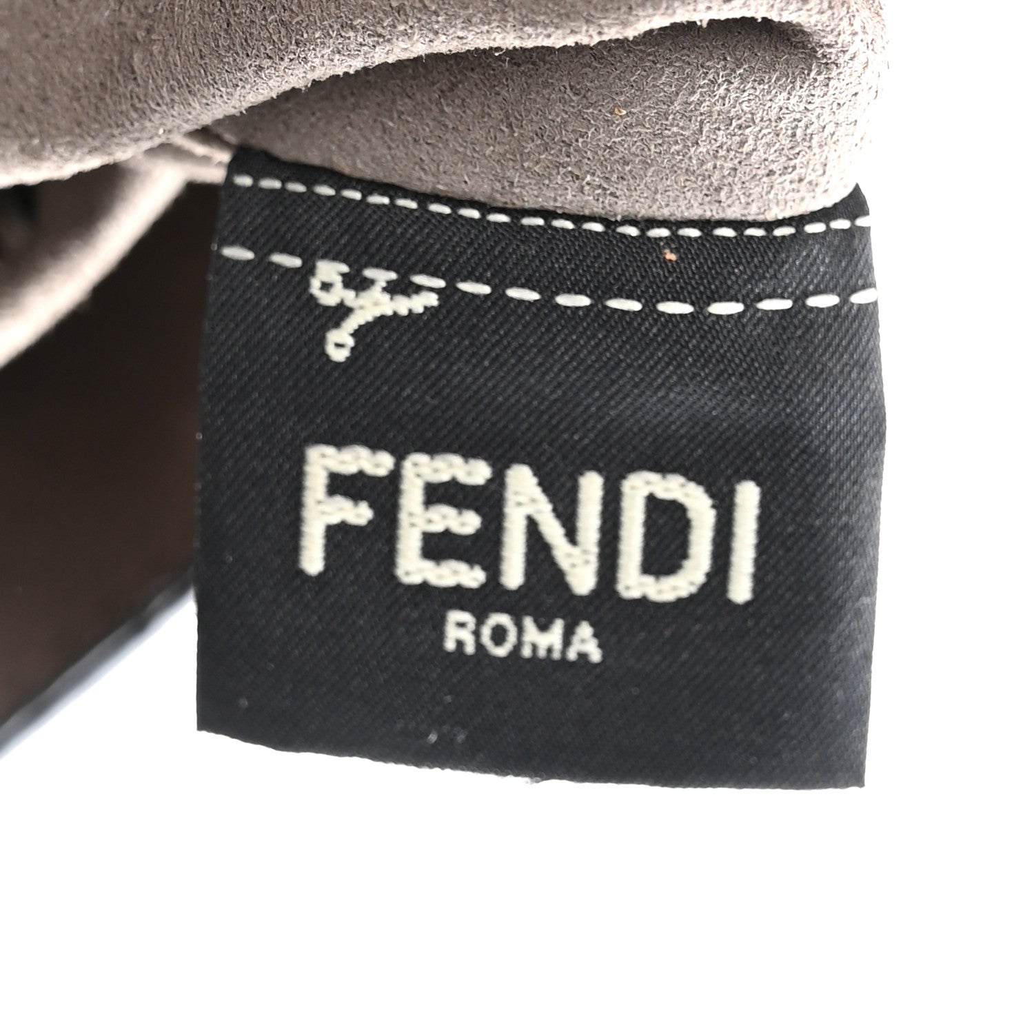 Fendi Vitello Grace F is Fendi Bi-Color FF 1974 Embossed Grande Mon Tresor Bucket Bag Maya Black Fragola 6 of 13