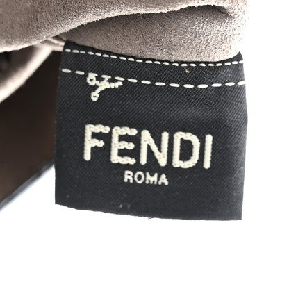 Fendi Vitello Grace F is Fendi Bi-Color FF 1974 Embossed Grande Mon Tresor Bucket Bag Maya Black Fragola 6 of 13