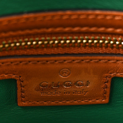 Gucci X DANS LE VERT Calfskin Snakeskin Medium Top Handle Dome Bag Brown Multicolor 6 of 13