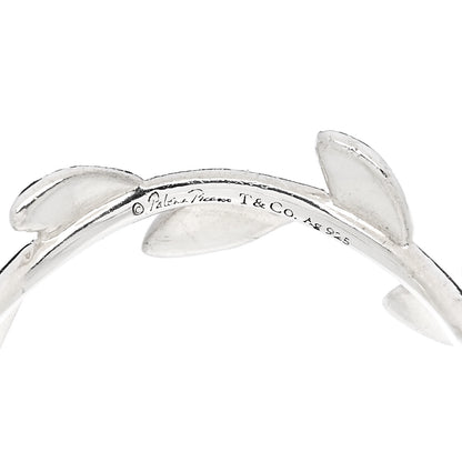 Tiffany Sterling Silver Paloma Picasso Narrow Olive Leaf Band Ring 49 4.75 4 of 4