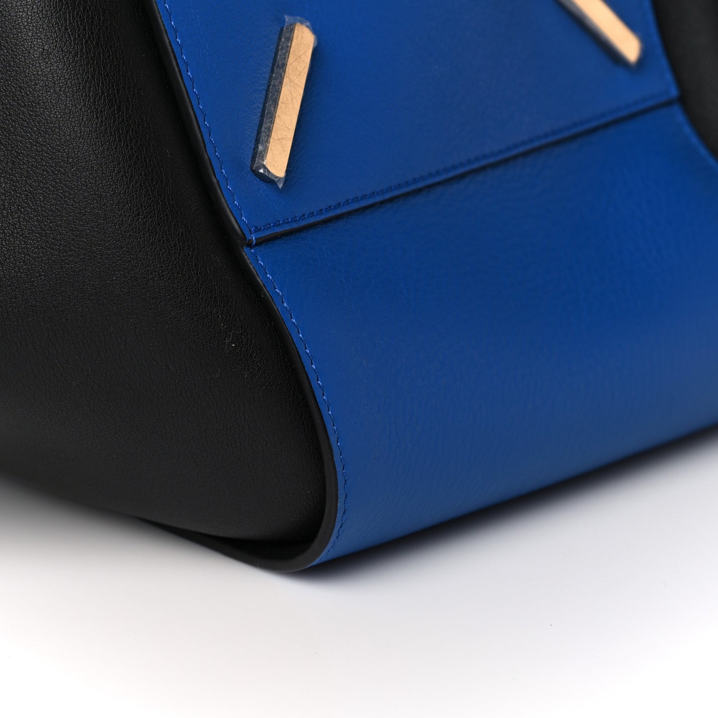 Calfskin Medium Hammock Shoulder Bag Electric Blue Black