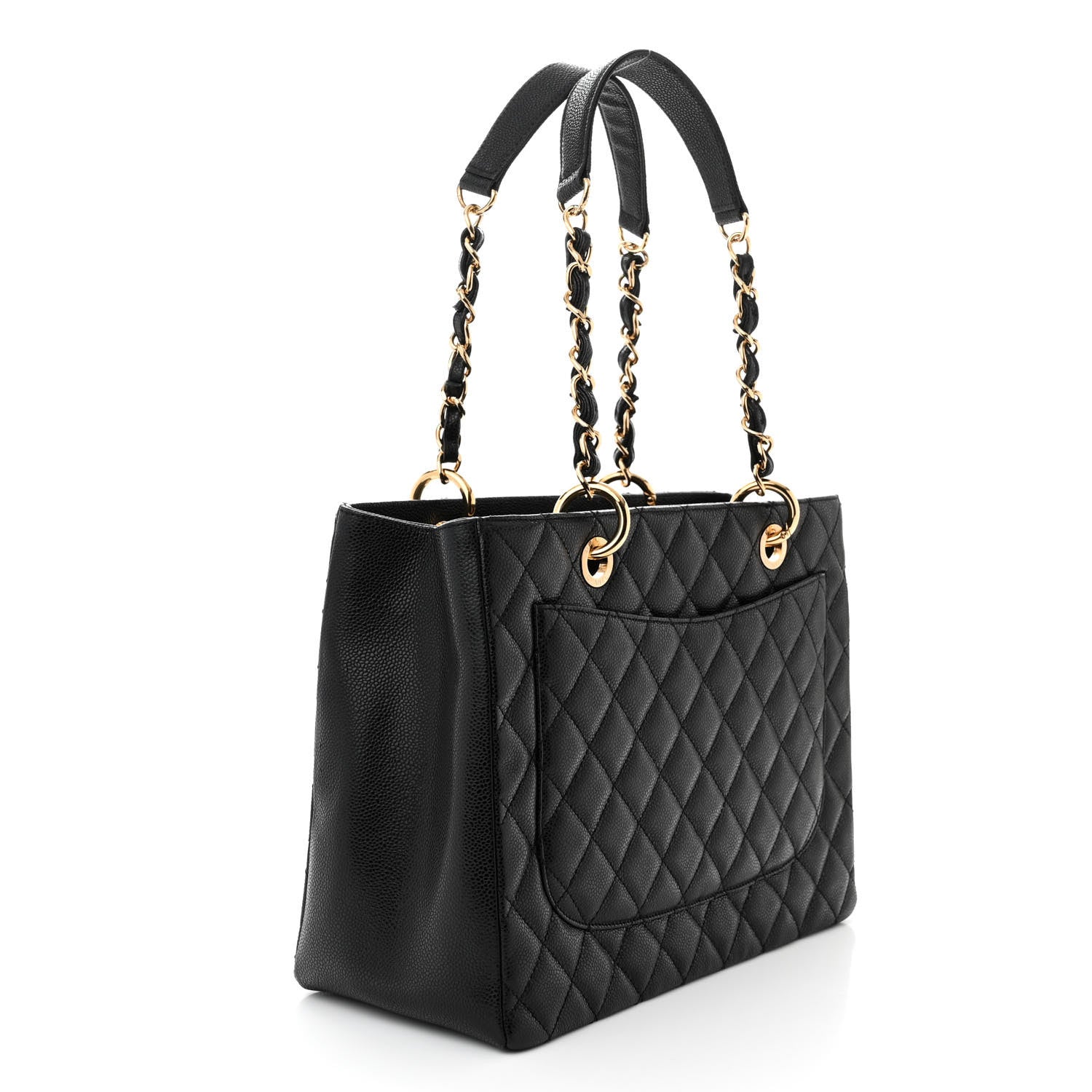 Chanel Caviar Quilted Grand Shopping Tote GST Black 3 of 10