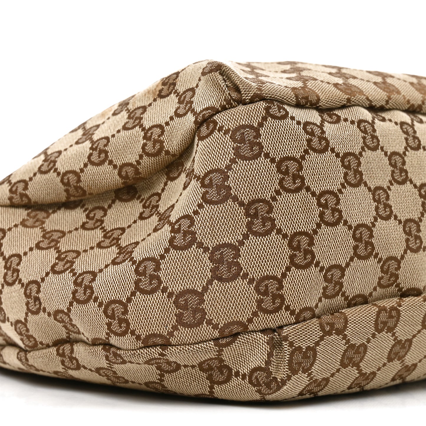 Monogram Large New Ladies Web Hobo Dark Brown