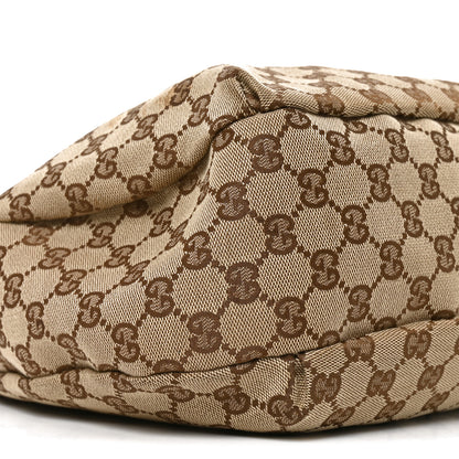 Gucci Monogram Large New Ladies Web Hobo Dark Brown 9 of 11
