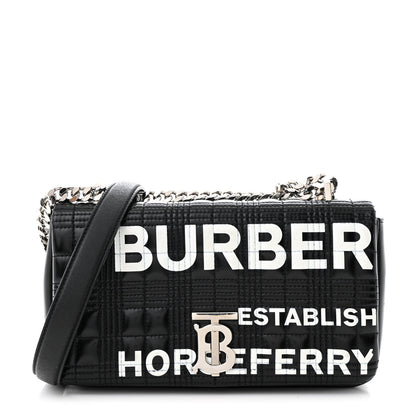 Burberry Patent Quilted Horseferry Print Small Lola Bag Black 1 of 10