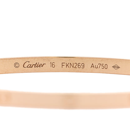 Cartier 18K Yellow Gold Small LOVE Bracelet 16 5 of 6