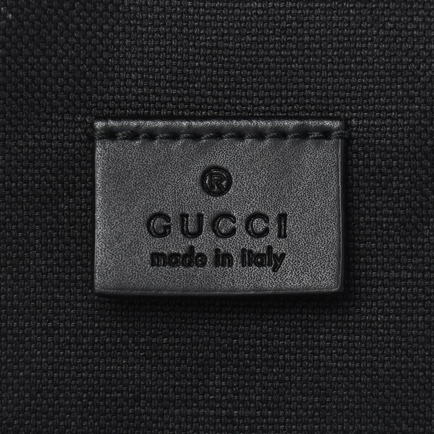 Gucci GG Supreme Monogram Web Belt Bag Black Grey 6 of 9