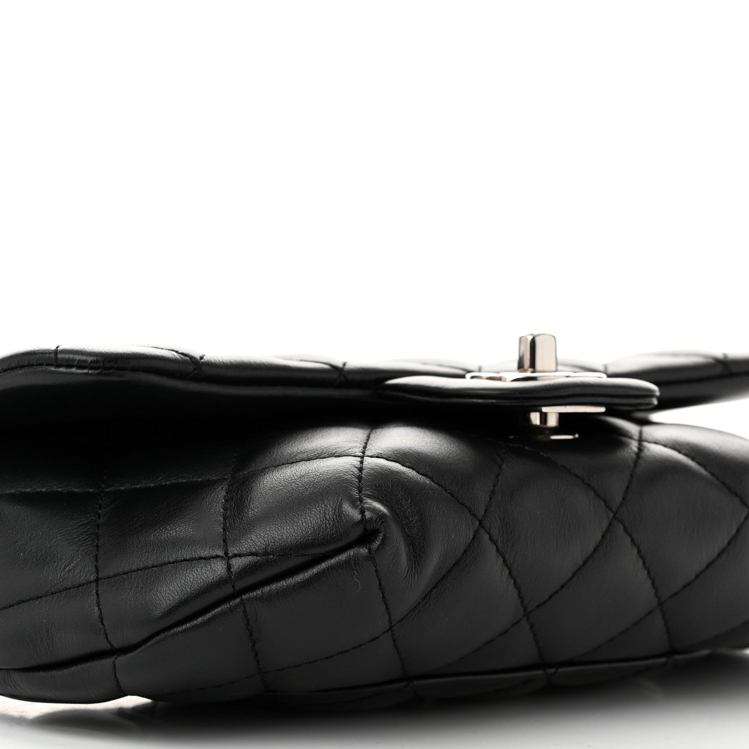 Chanel Calfskin Quilted CC Uniform Flap Belt Bag Black 10 of 12