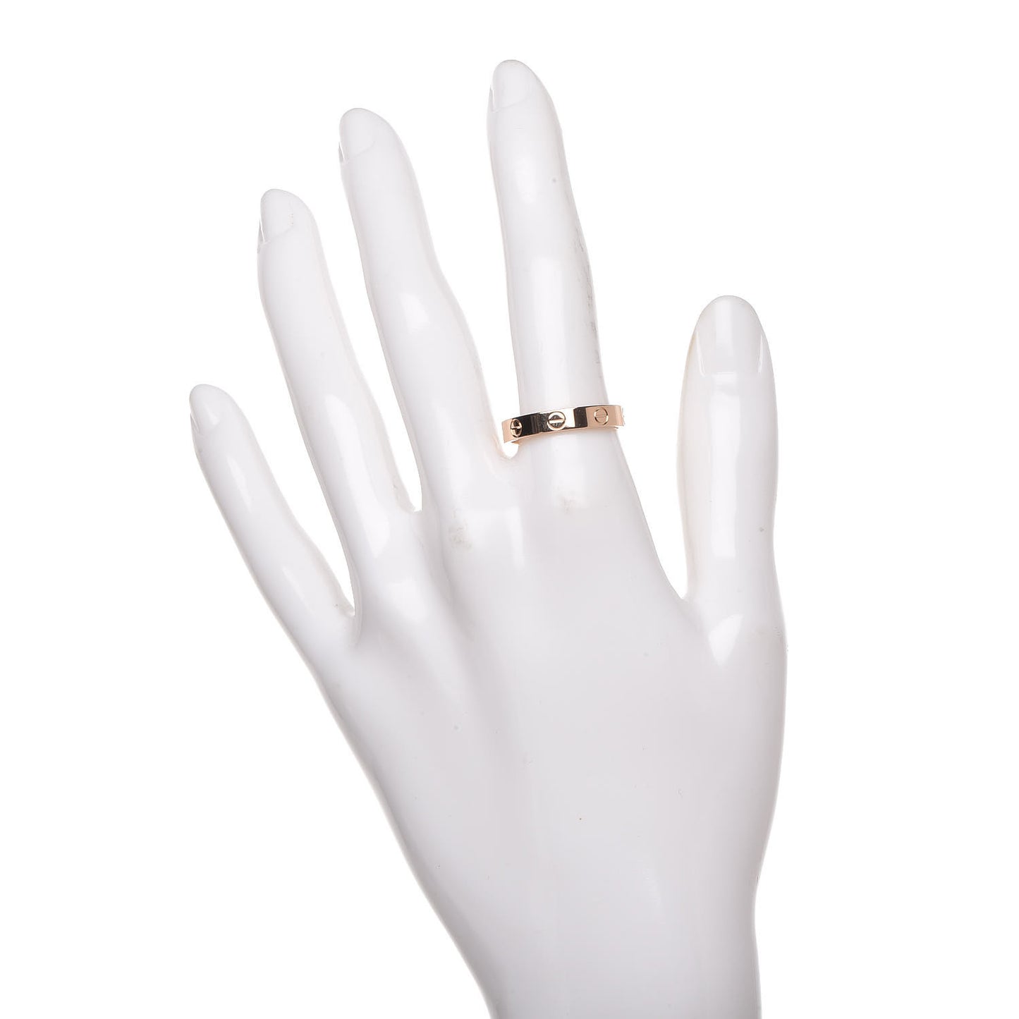 18K Pink Gold 3.5mm LOVE Wedding Band Ring 56 7.5