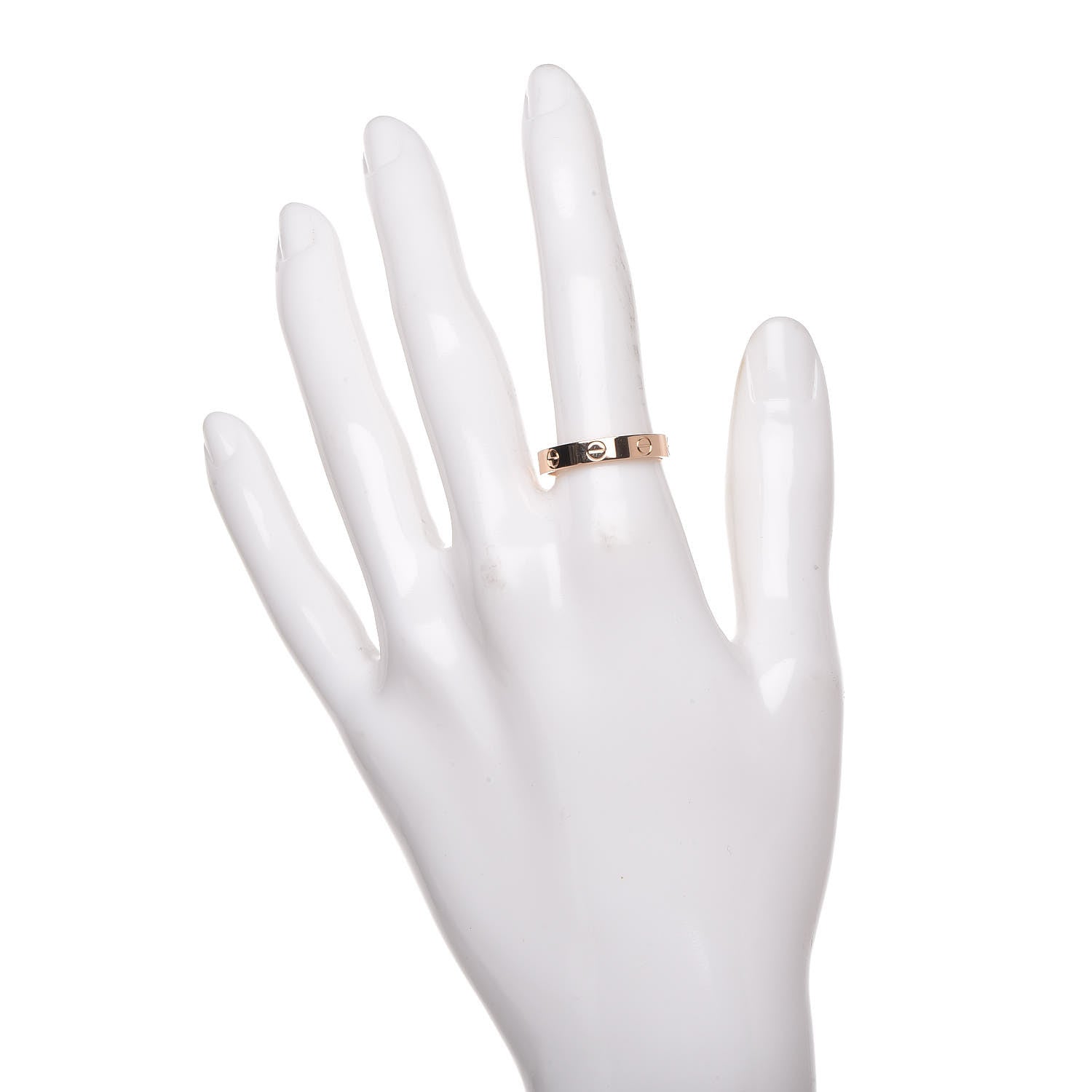 Cartier 18K Pink Gold 3.5mm LOVE Wedding Band Ring 56 7.5 2 of 5