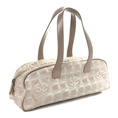 Chanel Nylon Travel Bowler Beige 2 of 13