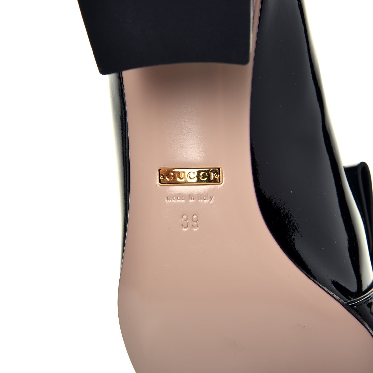 Gucci Vernice GG Marmont Fringe 50mm Loafer Pumps 39 Black 7 of 9